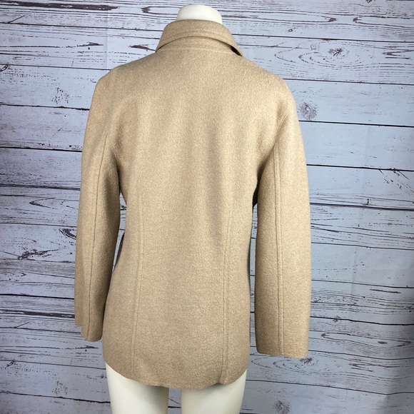 Talbots Petites Alpaca Blend Jacket in Camel Sz M - Picture 6 of 12
